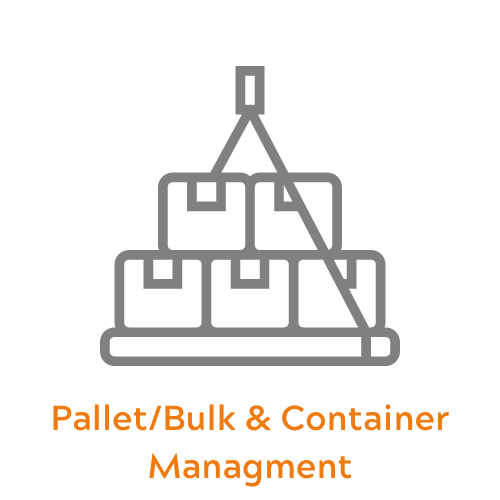 Pallet/bulk & container management